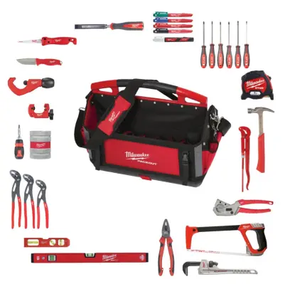 Instalatérská sada Packout Totebag, 38 ks