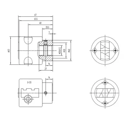 Skľučovadlo Westcott pr. 0 ÷ 20 mm pre Bernardo LBM 220 / LBM 350 T (BER101012)