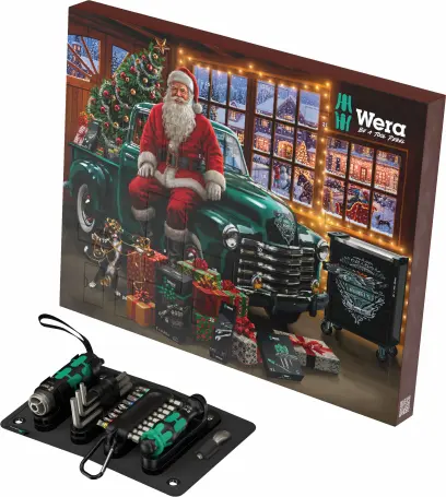 Adventní kalendář 2026 Wera 136614 Vánoční sada s nářadím - 24 dílů (W05136614001)