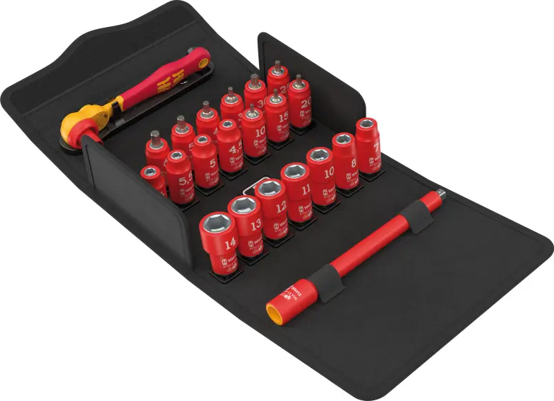 Wera 004967 Gola sada 1/4" s račňou Zyklop 8100 SA VDE, metrická
