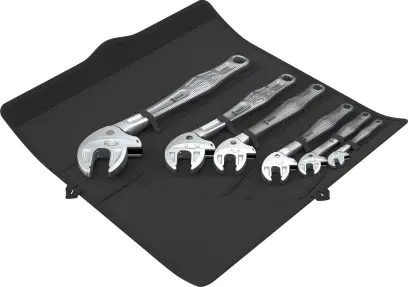 Wera 020111 Samonastaviteľné otvorené kľúče s račňou (7 ÷ 32 mm alebo 1/4"-1 1/4") 6004 Joker - 6 ks