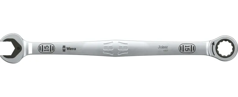 Wera 020358 Očkoplochý račňový kľúč SB 15 6007 Joker, dlhé prevedenie