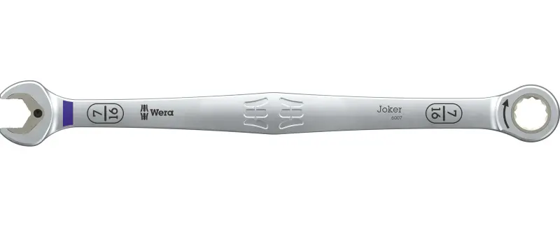 Wera 020363 Očkoplochý račňový kľúč SB 7/16" 6007 Joker, dlhý, palcový
