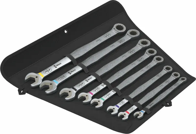 Wera 020385 Očkoploché ráčnové klíče 6007 Joker Imperial 8 Set 1, dlouhé, palcové - 8 ks (W05020385001)