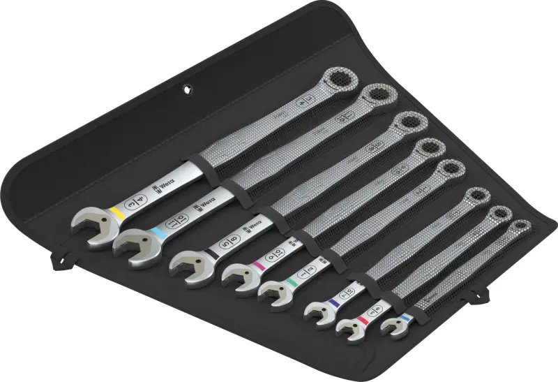Wera 020385 Očkoploché račňové kľúče 6007 Joker Imperial, dlhé, palcové - 8 ks