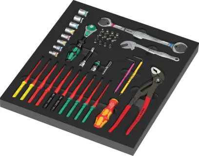 Wera 150153 Penová vložka 9753 Náradie Kraftform Kompakt pre Údržbu 1 - 45 ks