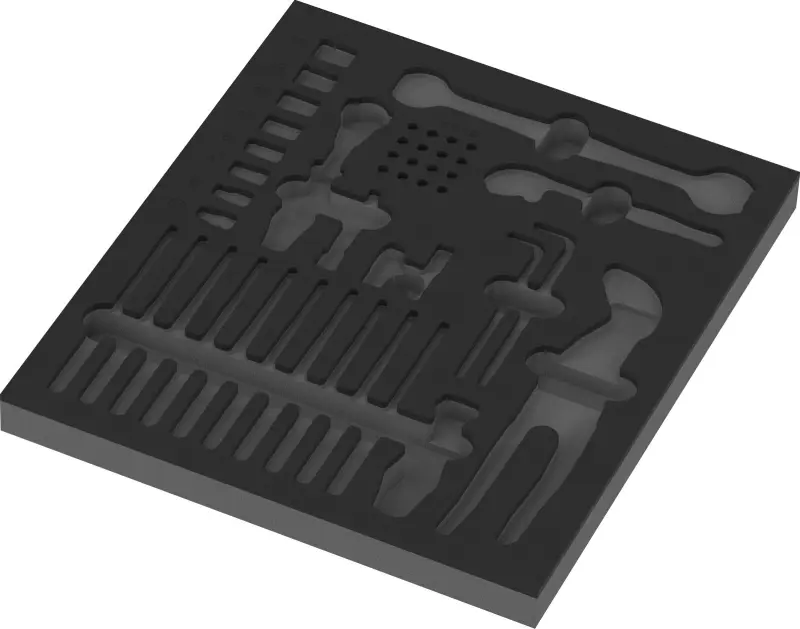 Wera 137353 Penová vložka 9853 Prázdna pre náradie Kraftform Kompakt Údržba 1 - 45 ks
