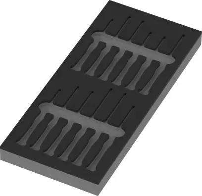Wera 137318 Penová vložka 9816 Prázdna pre šoubováky Kraftform Micro Set 2 - 13 ks