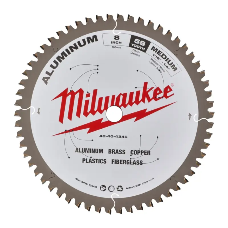 Pilový kotouč 203 mm Milwaukee, 58 zubů, 4932501194