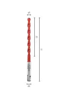 Viacúčelový vrták s priemerom 8x400/450 mm Alpen Profi Multicut SDS-plus (ALPEN0057900800100)