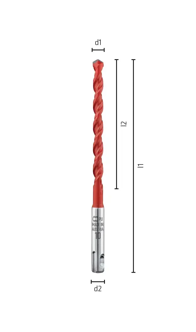 Viacúčelový vrták s priemerom 8x400/450 mm Alpen Profi Multicut SDS-plus (ALPEN0057900800100)