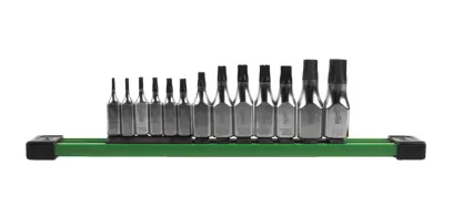 Sada hlavice Milwaukee 1/4″ a 3/8″  Torx s otvorem, 13 ks, 4932500432