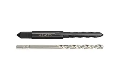 Milwaukee metrický závitník M4-0,7mm s priamymi drážkami s vrtákom 3,3mm, 4932500635