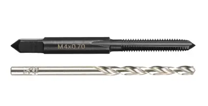 Milwaukee metrický závitník M4-0,7mm s přímými drážkami s vrtákem 3,3mm, 4932500635