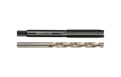 Milwaukee metrický závitník M8-1,25mm s priamymi drážkami s vrtákom 7,0mm, 4932500638