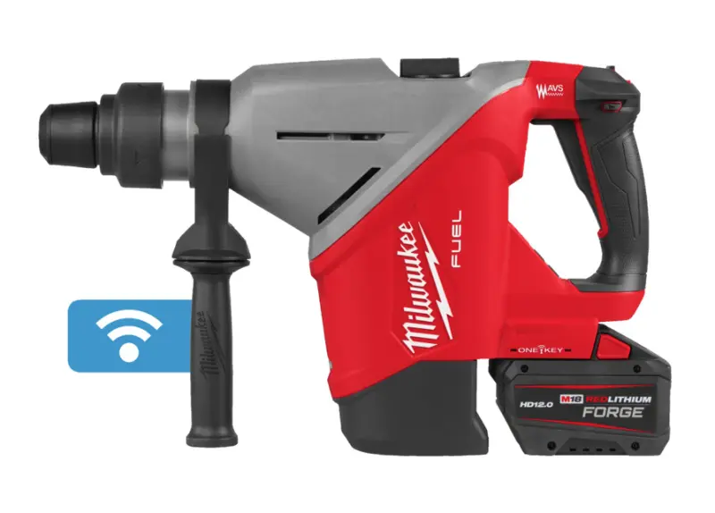 Aku vrtací a sekací kladivo Milwaukee M18 FHACO745-122C 45MM SDS-Max, ONE-KEY, 2x aku M18 FB12 + M12-18 FC + kufr,  4933493446