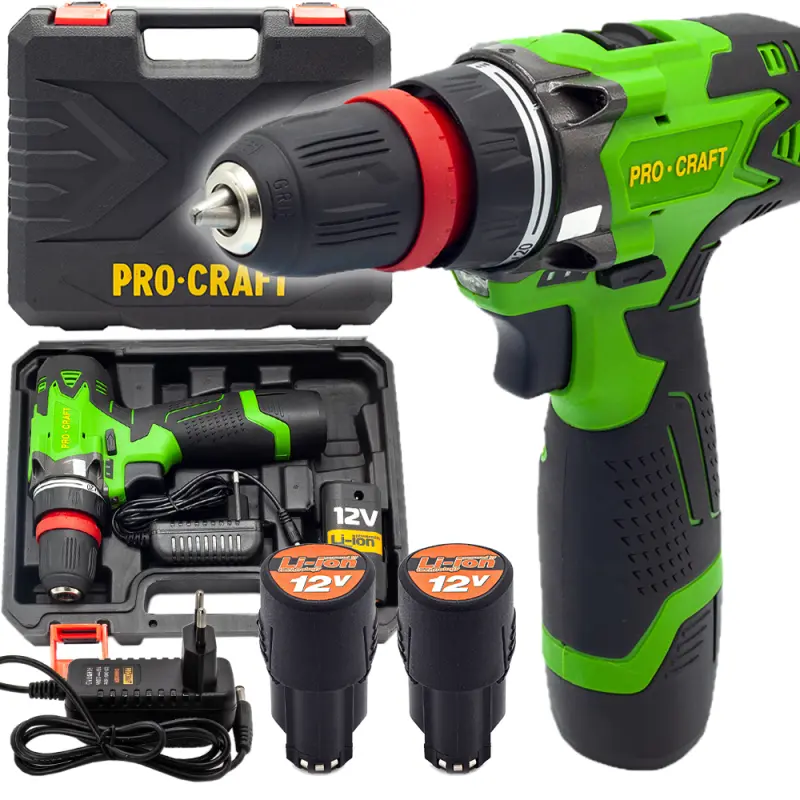 Aku vŕtací skrutkovač Procraft PA12DFR | PA12DFR