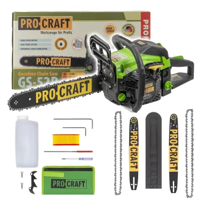 Benzínová reťazová píla Procraft GS-52P
