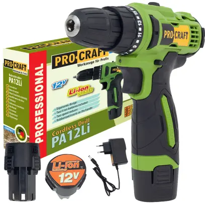 Aku vrtací šroubovák Procraft PA12Li Compact (PRCPA12Li Compact)