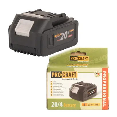 Baterie akumulátorová 20V Li-ion, 4000mAh Procraft 20/4 (PRC20/4)