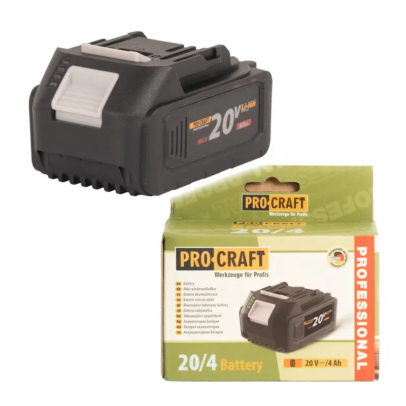 Batéria akumulátorová 20V Li-ion, 4000mAh Procraft 20/4 | 20/4