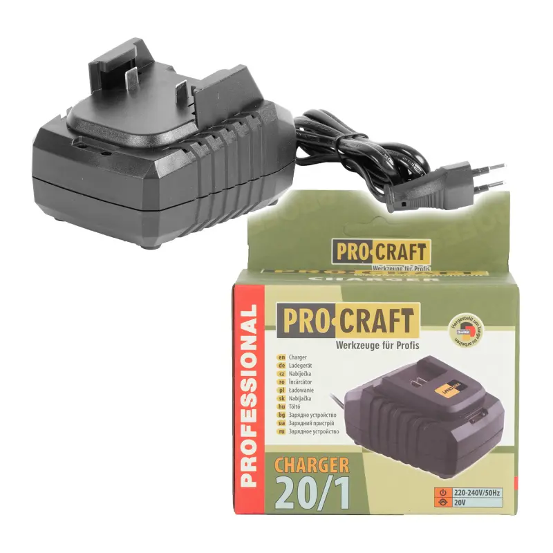 Nabíjačka pre 20V Li-ion batéria Procraft 20/1 | 20/1