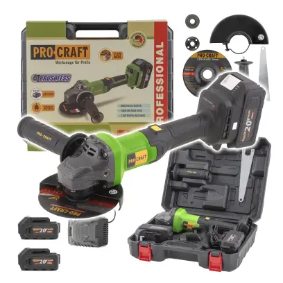 Aku uhlová brúska Procraft PGA20, 125mm | PGA20
