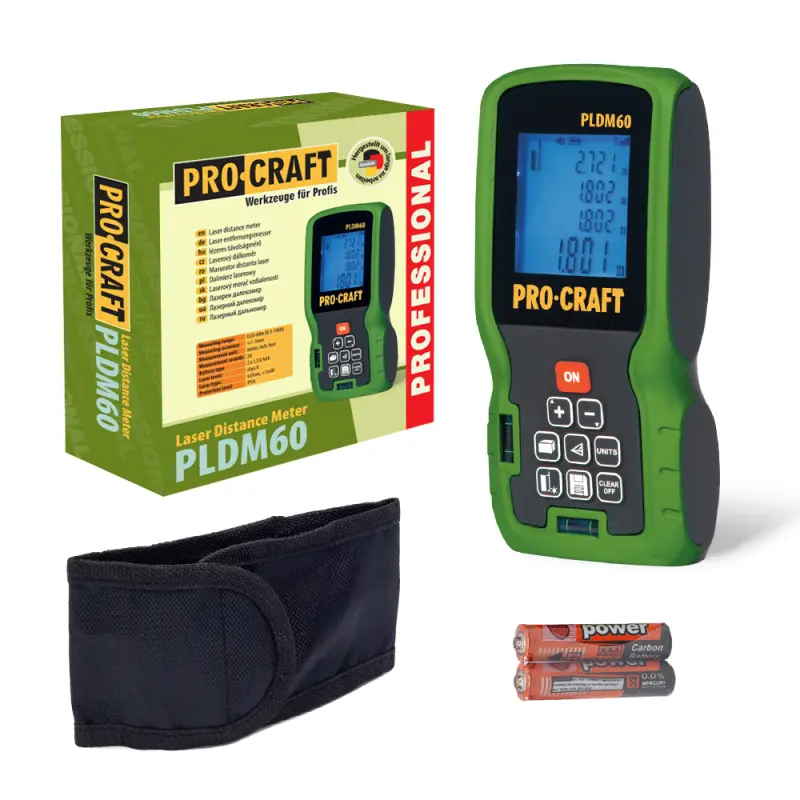 Laserový merač vzdialenosti Procraft PLDM60 | PLDM60