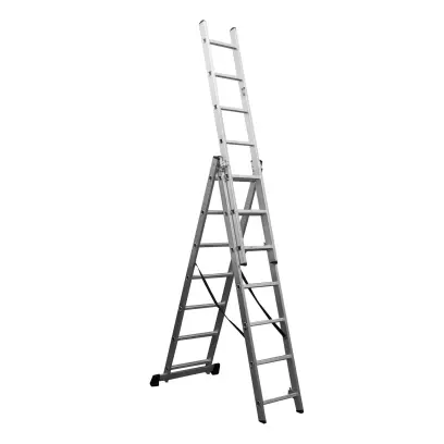 Žebřík hliníkový třídílný 3x7 Procraft PLA3.424 (PRCPLA3.424)