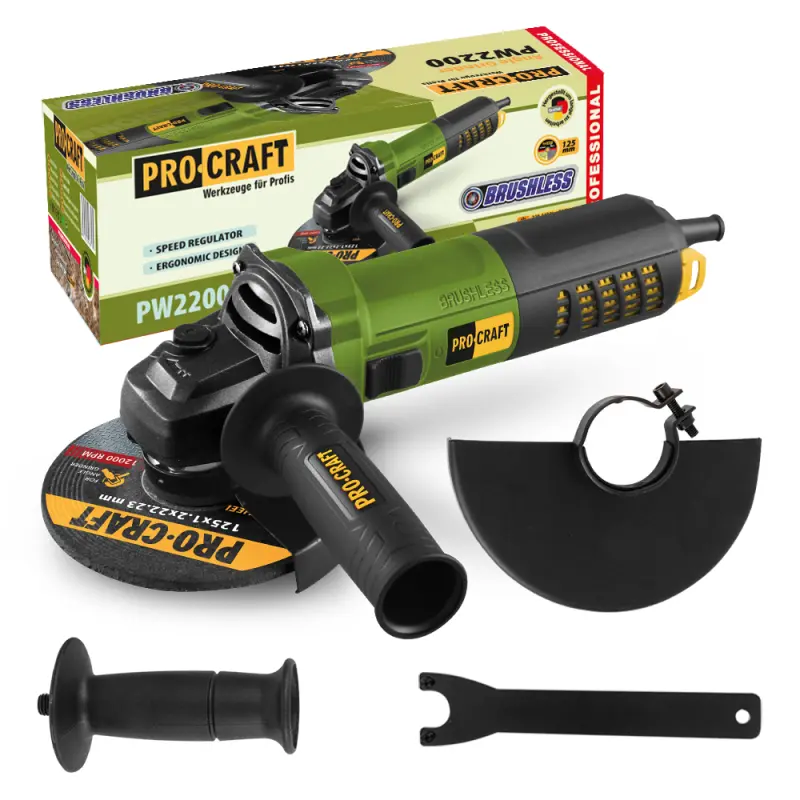 Brúska uhlová Procraft PW2200, 125mm | PW2200