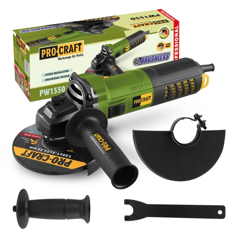 Brúska uhlová Procraft PW1550, 125mm | PW1550