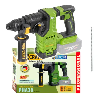 Aku vŕtacie kladivo Procraft PHA30bb (bez batérie a nabíjačky) SDS Plus | PHA30bb