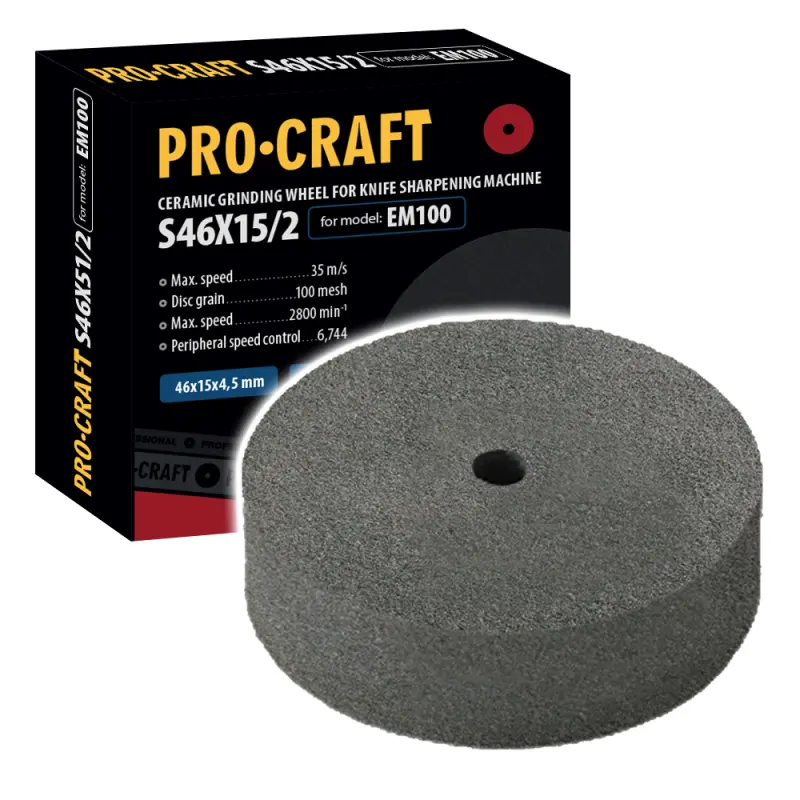 Brúsny kotúč pre brúsku na nože Procraft S46X15/2 /EM100 | S46X15/2