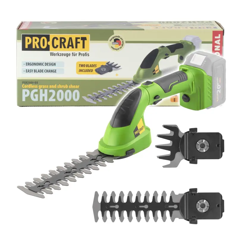 Aku nožnice na trávu Procraft PGH2000 (bez batérie a nabíjačky)