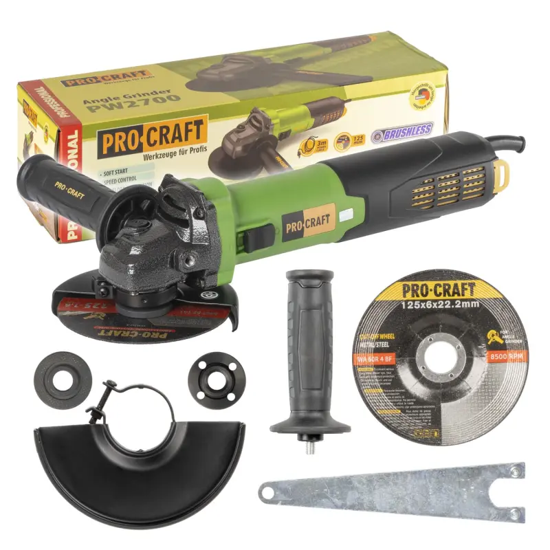 Brúska uhlová Procraft PW2700, 125mm | PW2700