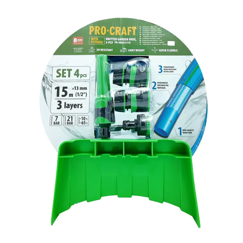 Modrá záhradná hadica Procraft PR-3KGH1315F | PR-3KGH1315F