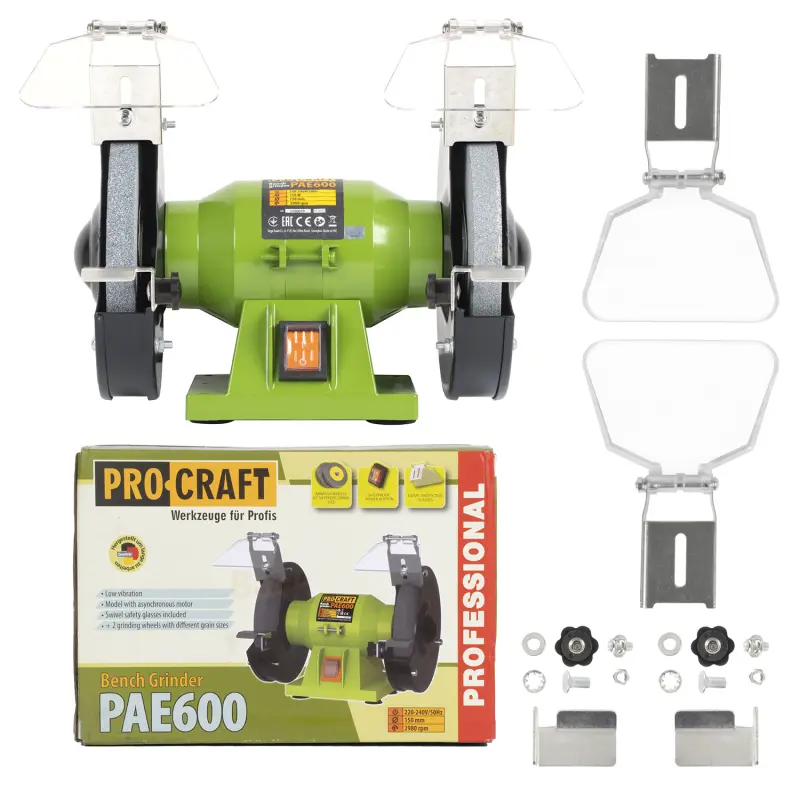 Brúska stolná dvojkotúčová PROCRAFT PAE600, 150W | PAE600