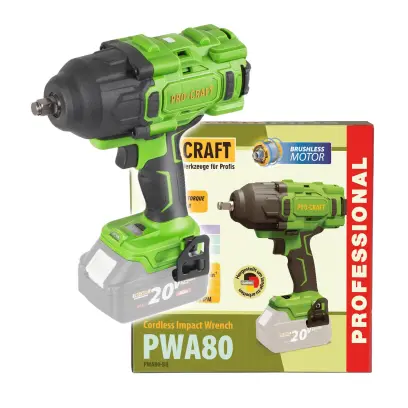 Aku rázový uťahovák Procraft PWA80 (bez batérie a nabíjačky)