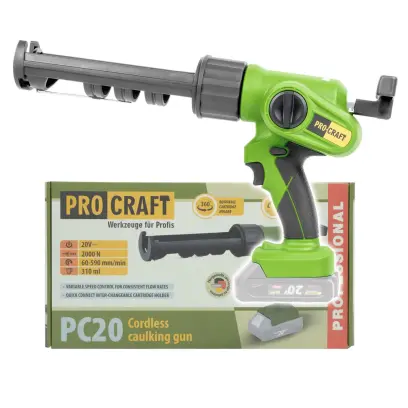 Aku vytlačovacia pištoľ Procraft PC20bb (bez batérie a nabíjačky) | PC20bb