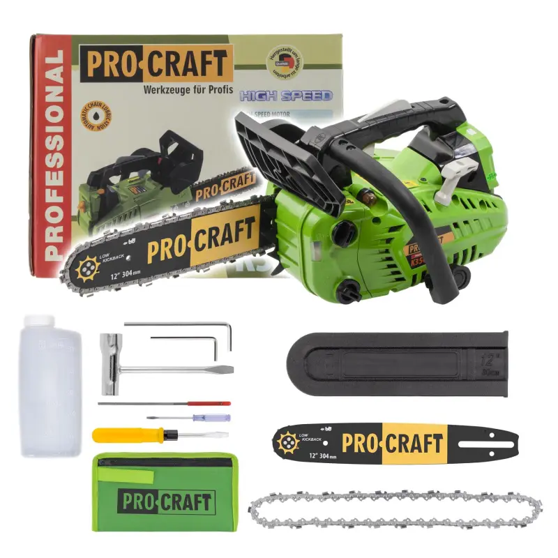 Benzínová reťazová píla Procraft K350S | K350S