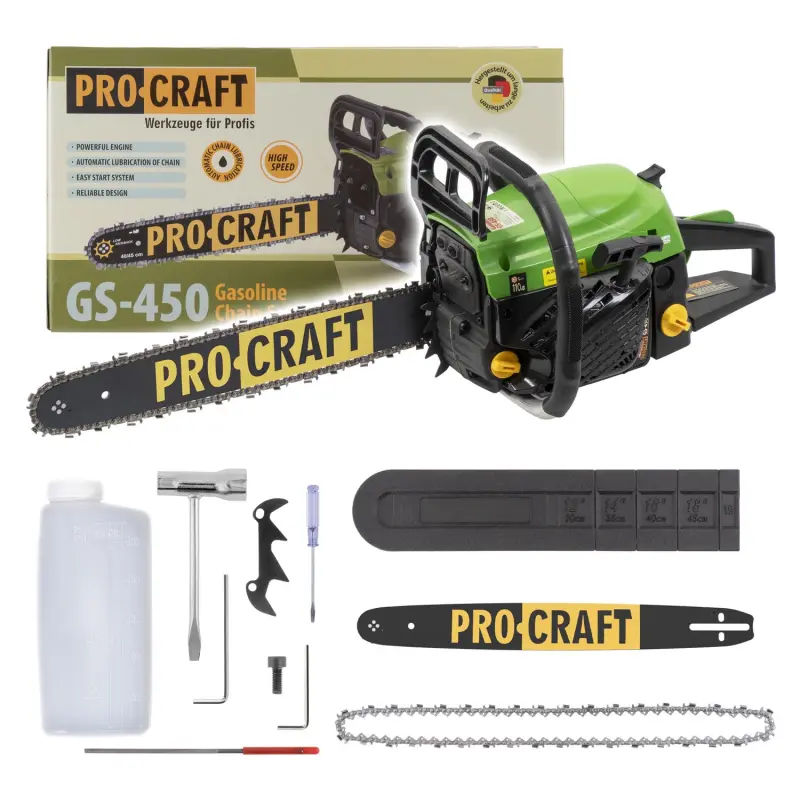 Benzínová reťazová píla Procraft GS-450 | GS-450