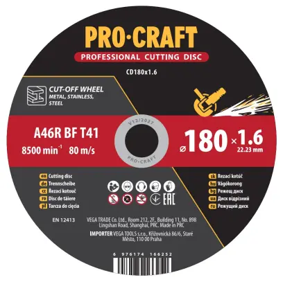Rezný kotúč Procraft CD180x1.6 | CD180x1.6