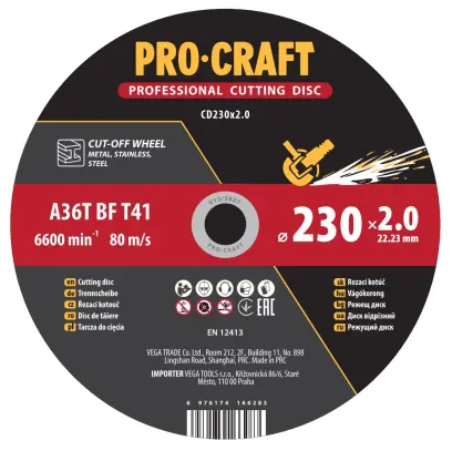 Rezný kotúč Procraft CD230x2.0 | CD230x2.0