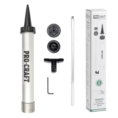 ALU trubicový zásobník 600ml pre mäkké tuby Procraft TH60020 pre aku pištole na tmel PC20bb | TH60020