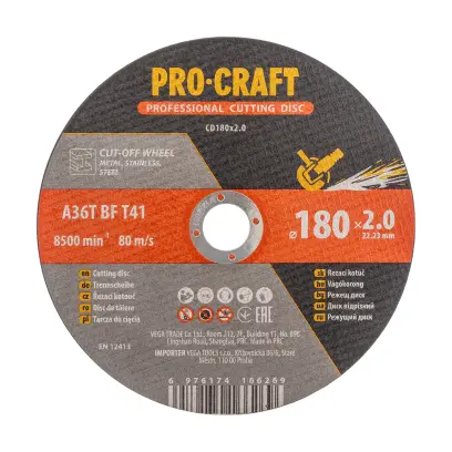 Rezný kotúč Procraft CD180x2.0 | CD180x2.0
