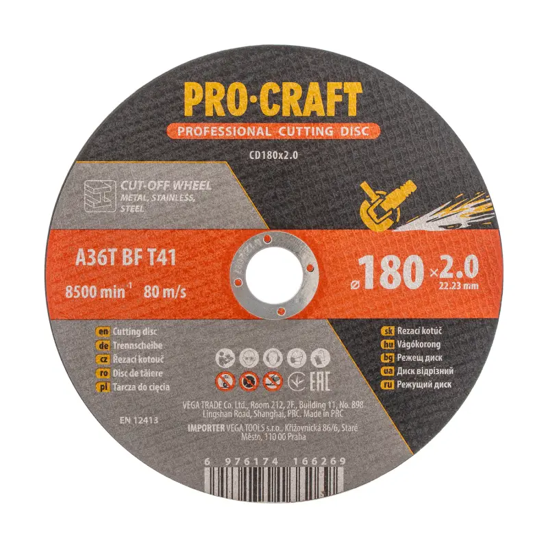 Rezný kotúč Procraft CD180x2.0 | CD180x2.0