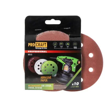 Brusný papír 10 ks. Procraft КD125.100 (PRCKD125.100)