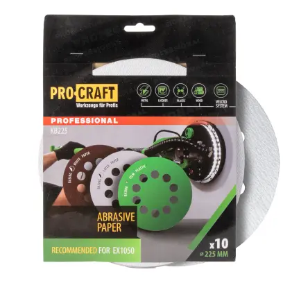 Brusný výsek (papír) 10 ks. Procraft КB225.180 (PRCKB225.180)