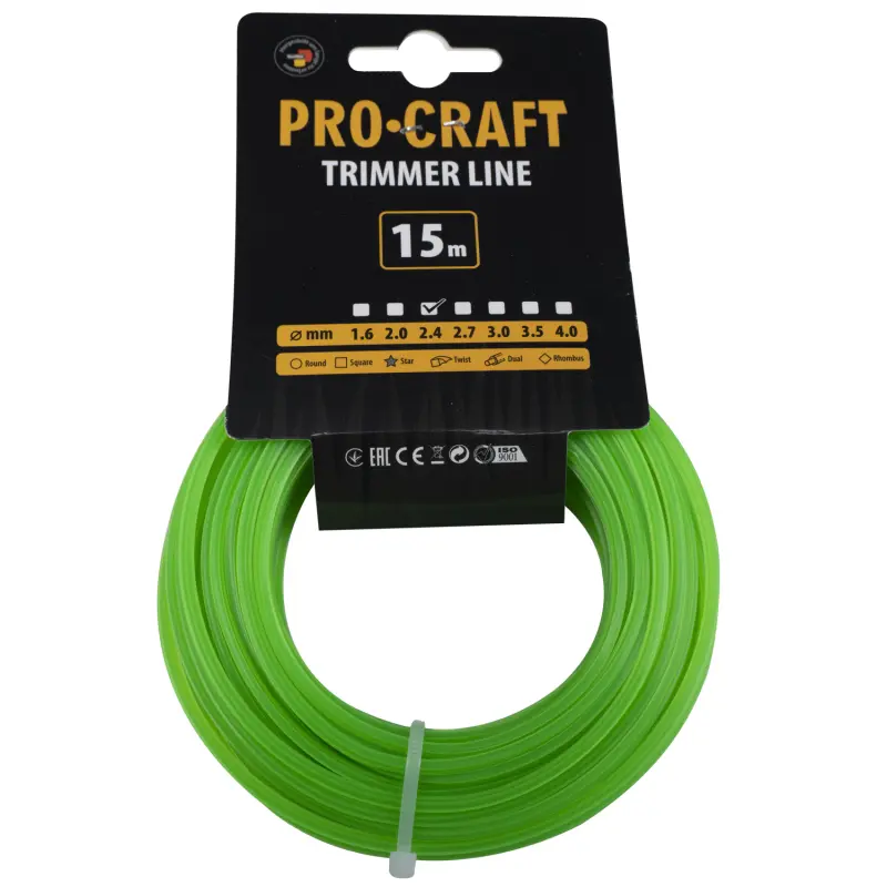 Struna žacia (2.4mm) (15m) hviezda PROCRAFT ZI-2.4/15 | ZI-2.4/15