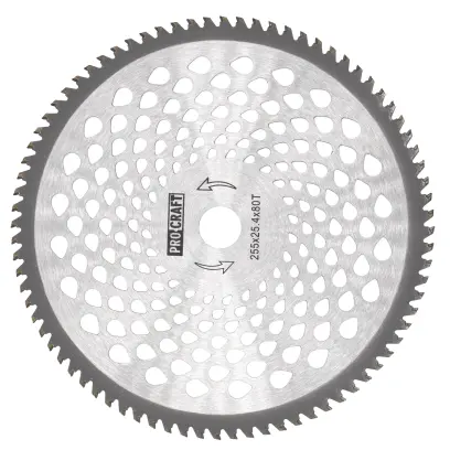 Nůž křovinořezu (kotouč) (D255*25.4) 80T karbid wolframu PROCRAFT